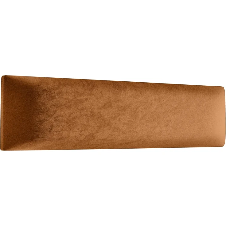 Muralo Samt Wandkissen Stoff Polsterpaneel Schlafzimmer Wohnzimmer Bett Wandpolster Bettkopfteil Lendekissen Modern Luxus Gepolstert Polster Paneel (Honigfarbe, 50x15 cm) – Bild 1