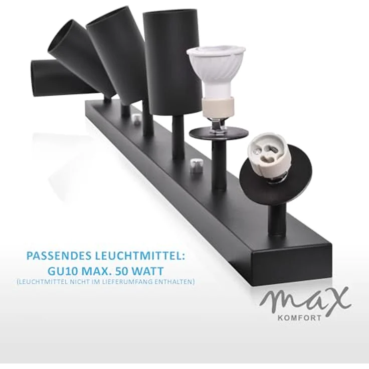 Maxkomfort Deckenstrahler ProSpot 866-6, LED fest integriert, LED wechselbar, Deckenstrahler – Bild 6