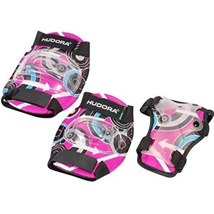Hudora Biomechanisches Protektorenset, Gr. M, schwarz/grau