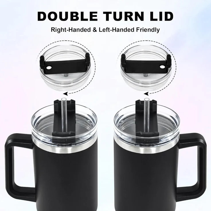 Thermobecher 1,2L mit Strohhalm und – Bild 4