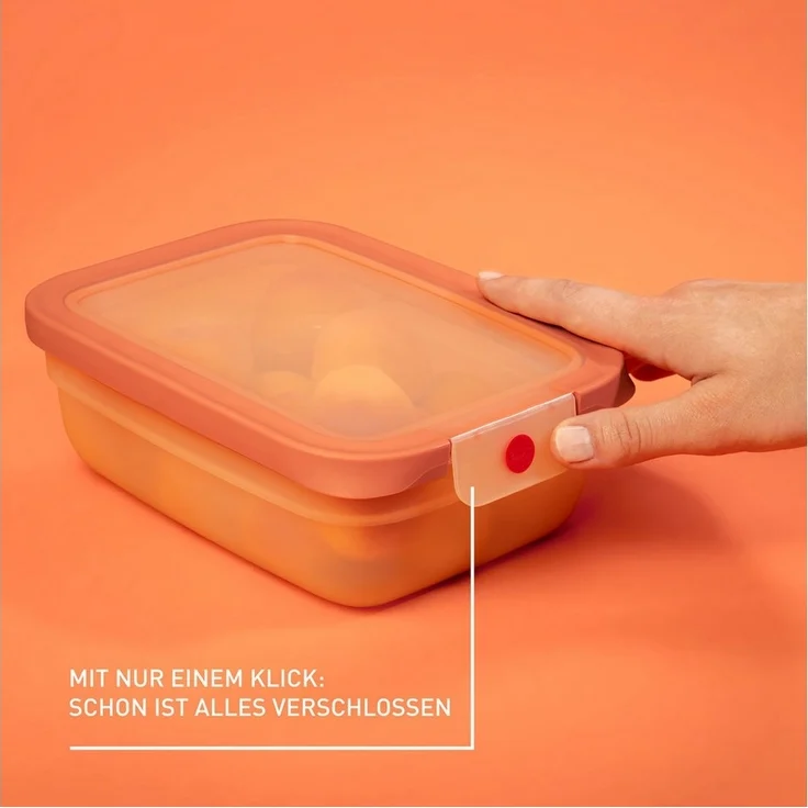 Emsa Frischhaltedose oneClick, Polyprophylen (PP), (Set, 3-tlg), verschlossen mit nur 1 x Klick, 100% dicht, made in Germany – Bild 2
