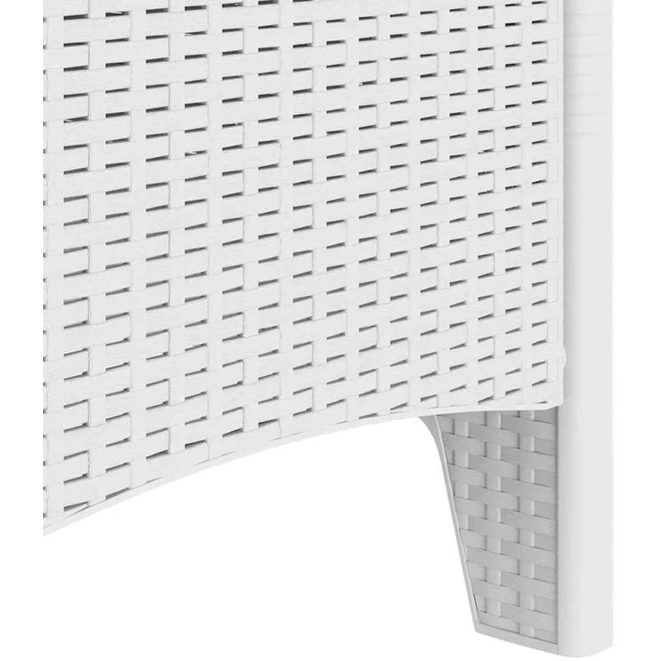 vidaXL Gartenstuhl mit Kissen 2 pcs Weiß 53 x 49 x 85 cm Polypropylen 847462 – Bild 8