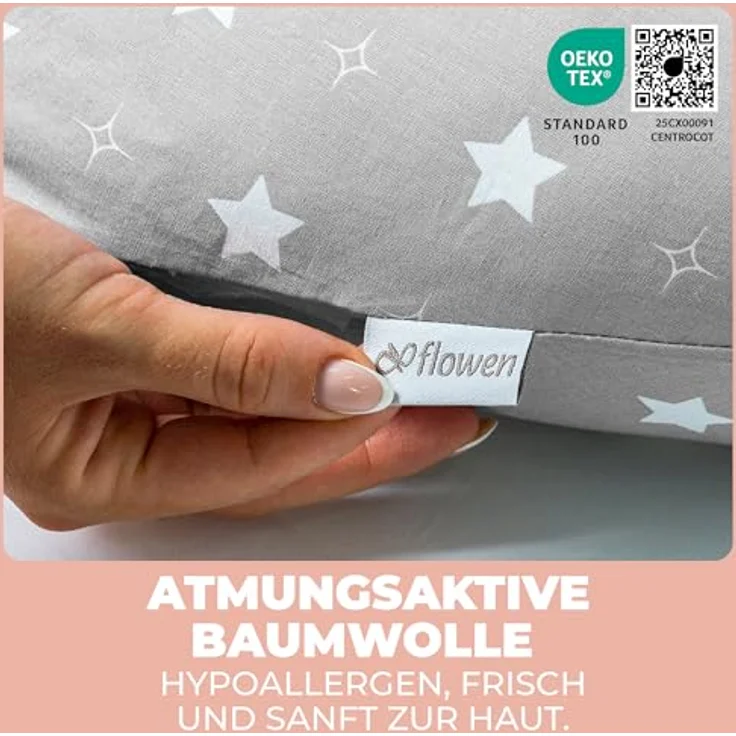 Stillkissen Schwangerschaftskissen XXL 200x70cm Lagerungskissen für Baby/Erwachsene Kissen für Schwangere Seitenschläferkissen mit Bezug aus Baumwolle Ergonomisch & Multifunktional 100% Waschbar – Bild 5
