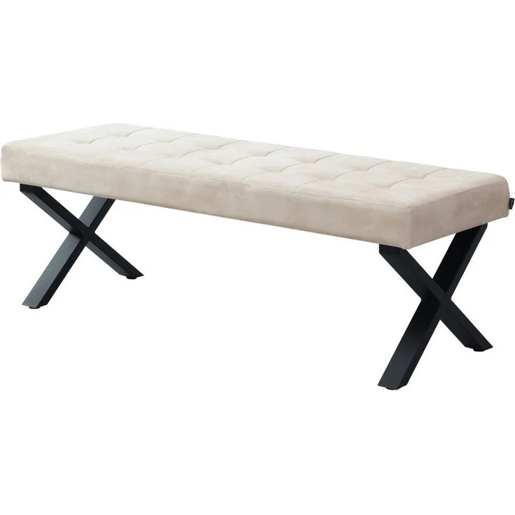 B&D home Essbank KAREN (1-St), gepolstert, Metallgestell, mit/ohne Rückenlehne, in 100/120/140/160cm – Bild 1
