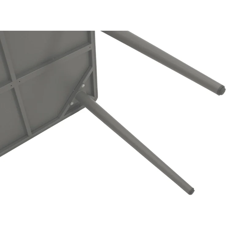 DEGAMO DENVER Gartentisch, Stahl, grau, 120x70cm – Bild 6