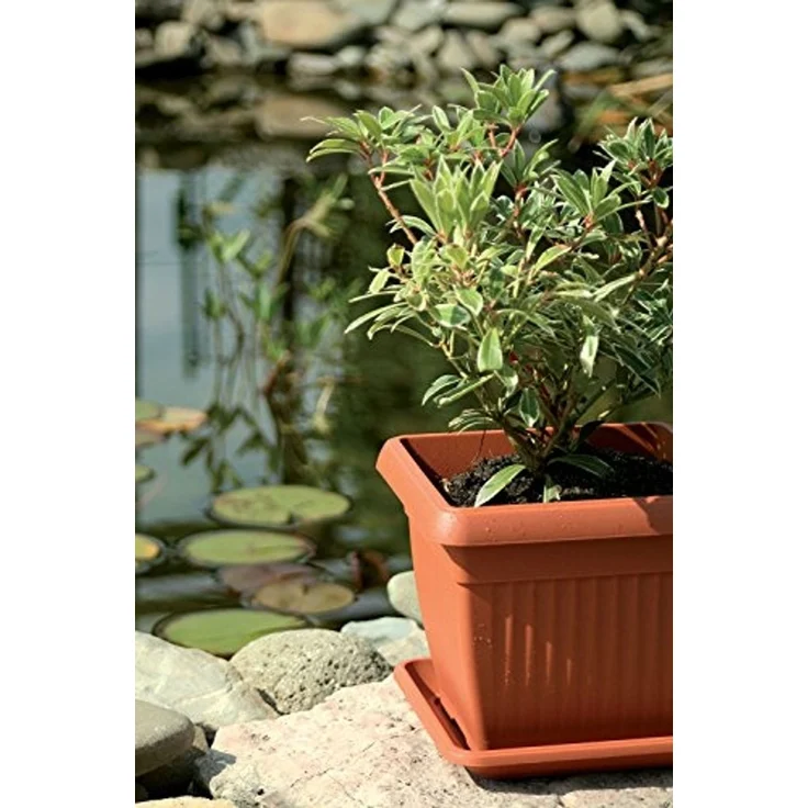 Prosperplast quadratischer Blumentopf TERRA DKWT45-R624 Terrakotta 45x45x35 cm – Bild 4