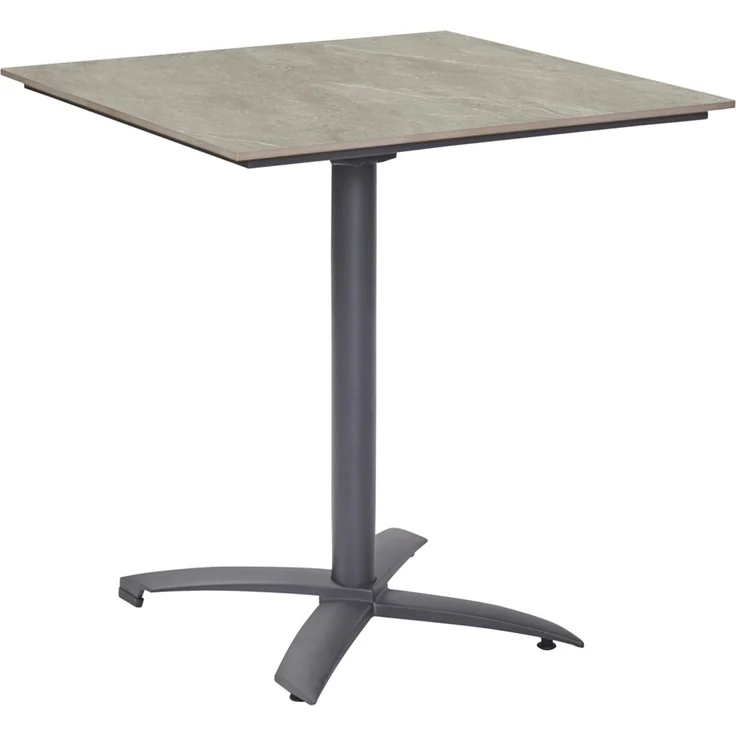 Gartentisch Concord Balkontisch Bistrotisch 70x70x70cm Anthrazit – Bild 2