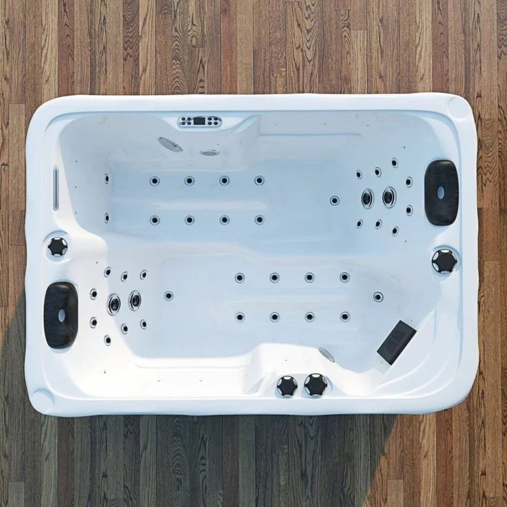 XXL Luxus SPA LED Whirlpool SET 190x135 cm Outdoor+Indoor Pool Ozon 2 Pers. – Bild 5