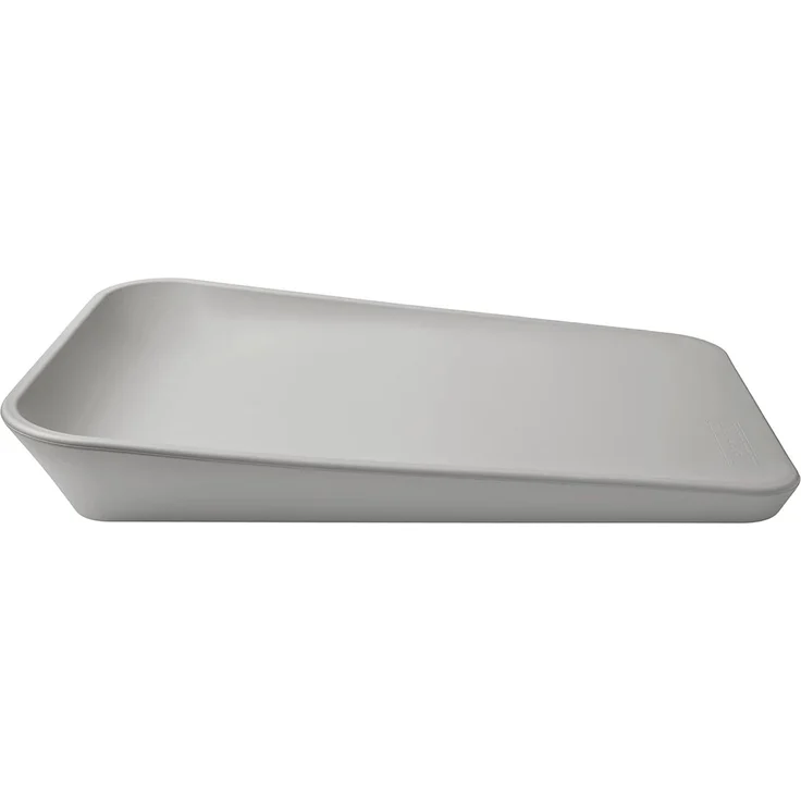 Leander Wickelauflage Matty pearl grey grau + Hoodie (Bade-Kaputzentuch) + Topper cool grey grau – Bild 7