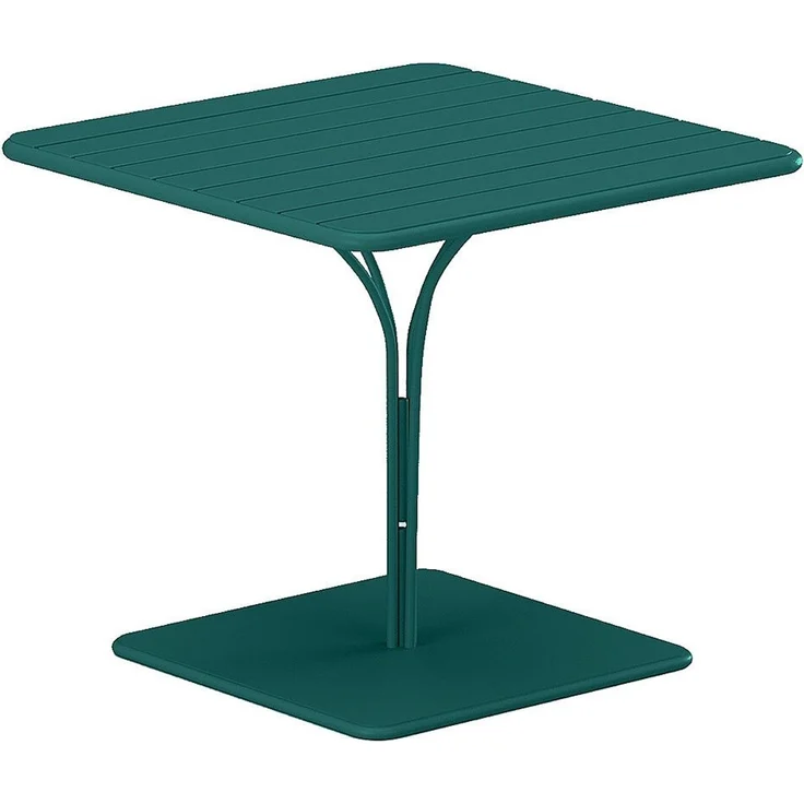 Vente-unique - Gartentisch - L. 80 cm - Metall - Blau - MIRMANDE von MYLIA – Bild 2