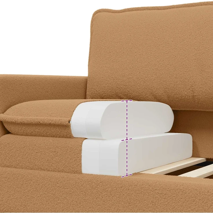 vidaXL Sofa Set 2 stk. Beige Stoff 3417040 – Bild 6
