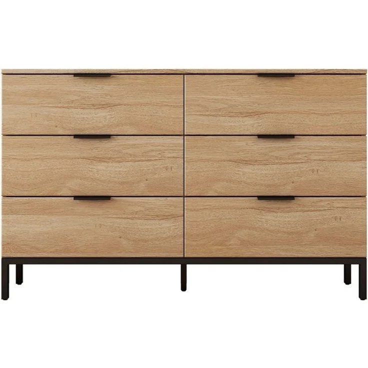 OTTO home Kommode Jorinde, Melaminoberfläche, flexibler Stauraum und robustes Metallgestell – Bild 4