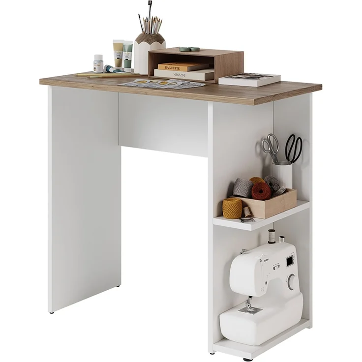 Schreibtisch Simple Weiß/Artisan 80 x 40 cm Vicco – Bild 5