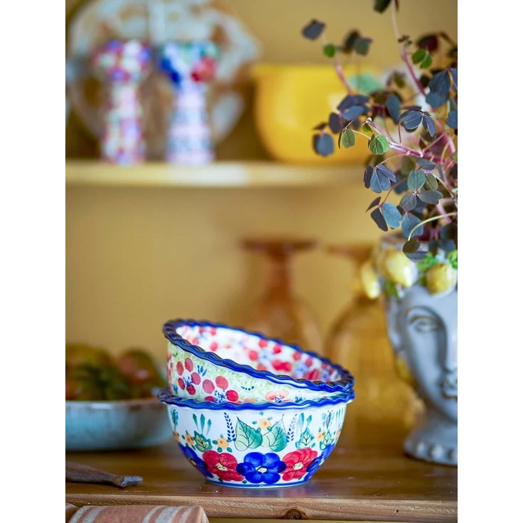 CREATIVE COLLECTION Florist Schale Bunt Steingut – Bild 3