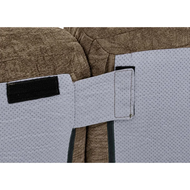 Sofa HWC-R33, 3-Sitzer Couch Polster-/Loungesofa, Stoff/Textil (340g/m²) 270cm ~ braun – Bild 6