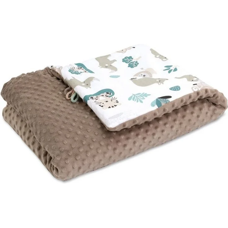 Wohndecke Kinderwagendecke Baby Winter mit Minky 75x100 cm - Kinderdecke, Totsy Baby – Bild 4