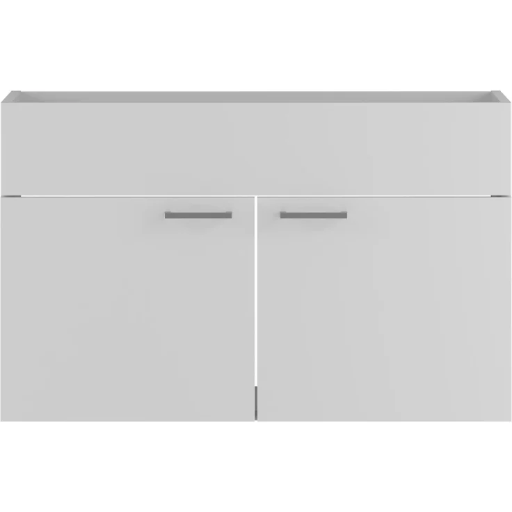 Badplaats Waschbeckenunterschrank Colorado 80 x 46 cm Weiß Matt - Hängender Badezimmerschrank mit 2 Schubladen – Bild 6