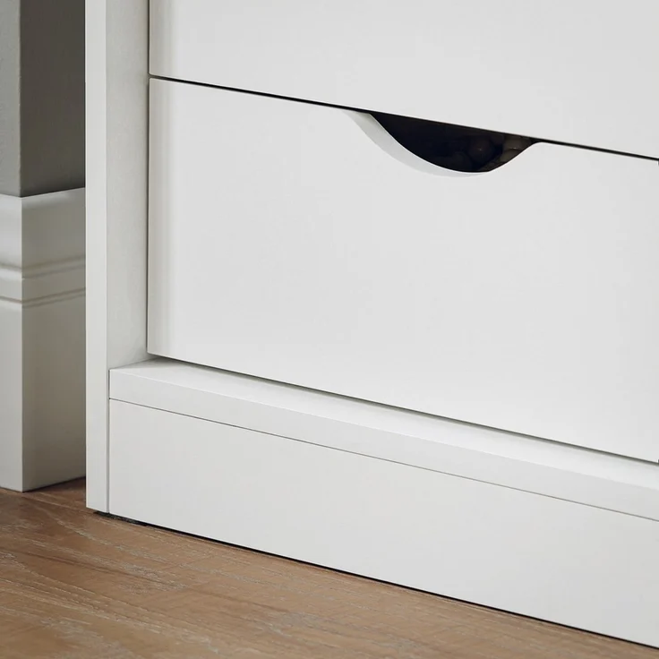 SoBuy FSR153-W Schuhbank, Spanplatte, Melamin, Weiß, 80 x 49 x 30 cm – Bild 8