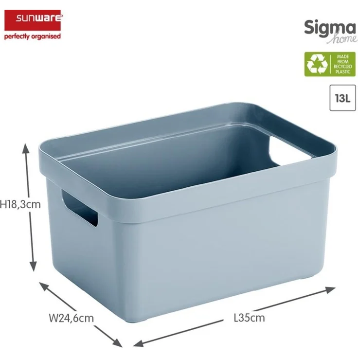 Sunware Aufbewahrungsbox Sigma Home 13 L blaugrau – Bild 3