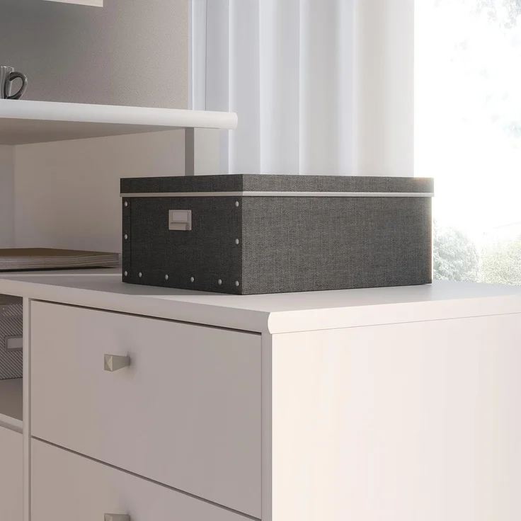 Forte Schreibtisch TEMPRA 2 - Büro in Weiß (120)-Grey (A11) – Bild 8