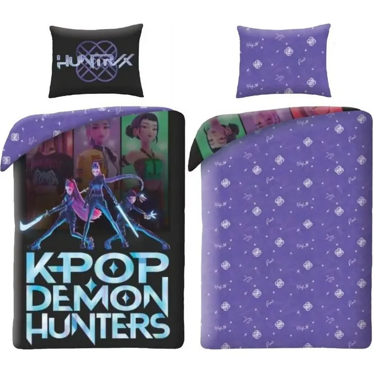 K-Pop Demon Hunters Kinderbettwäsche K-pop Demon Hunters Take Down Mikrofaser Bettwäsche 140×200 cm, 70x90