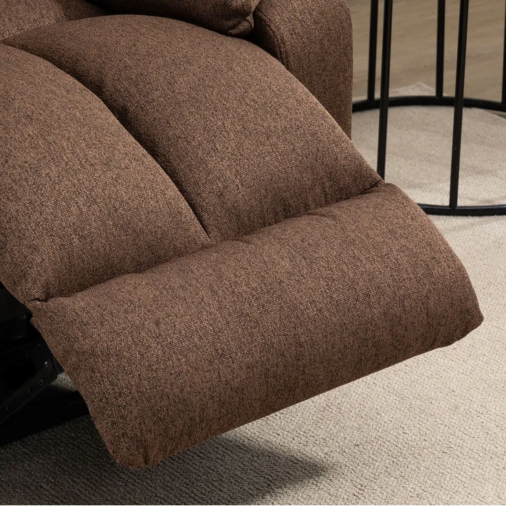 DESVIAE Sessel Braun aus Stahl – 95x107x92 cm – Aufstehhilfe, Liegefunktion – Bild 5
