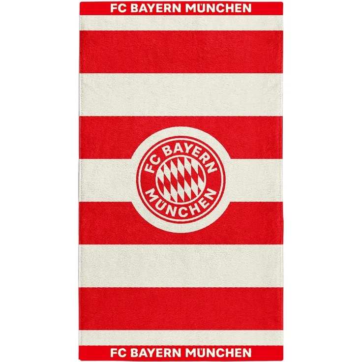 FC Bayern München Handtuch FC Bayern Handtuch Rot/Weiß, Baumwolle