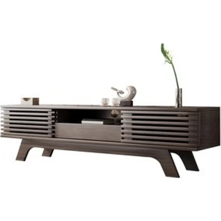 OKWISH Lowboard TV-Schrank mit Viel Stauraum (TV-Möbel, TV-Panel, 1 St, Zwei Türen und eine Schublade), mit offene Fächer und durchdachte Kabeldurchführungen – Bild 6