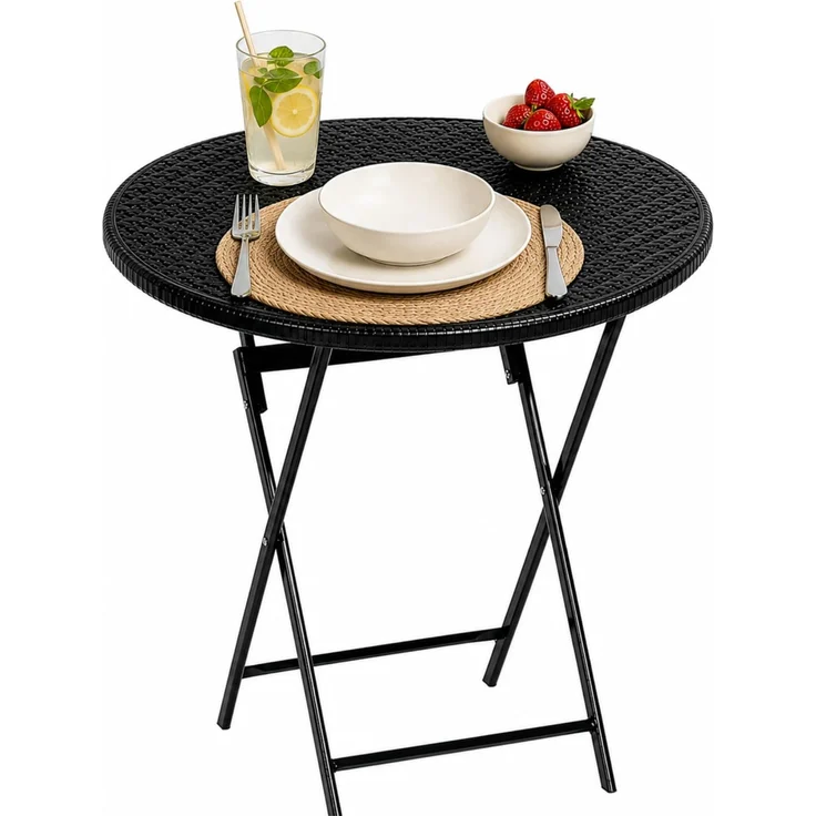 Floordirekt- Gartentisch klappbar Kunststoff 180x75 cm - Buffettisch mit Tragegriff - Klapptisch für Garten Terrasse und Balkon - Campingtisch 6 Personen (Toyama)