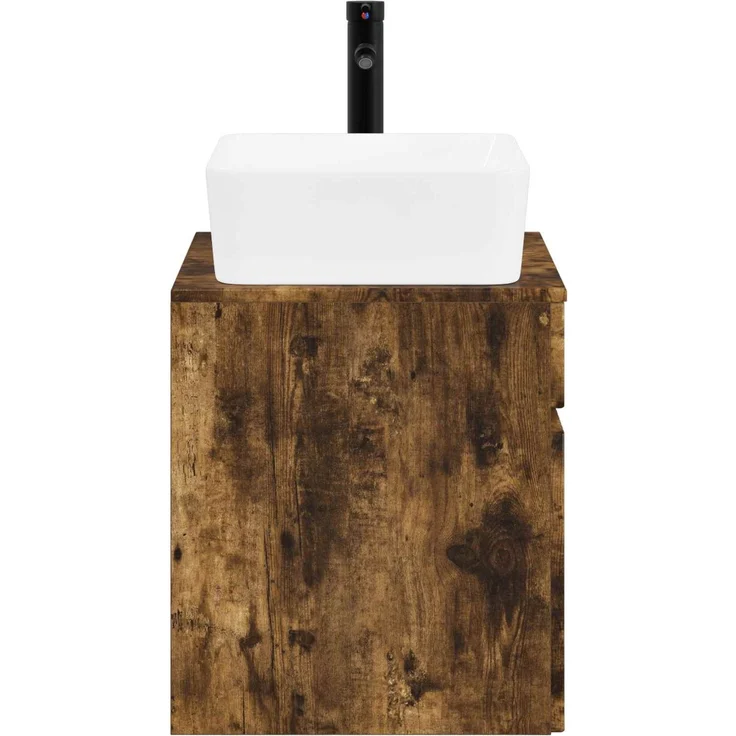 vidaXL Waschbeckenschrank Geräucherte Eiche 59 x 44,5 x 80 cm 3404305 – Bild 6