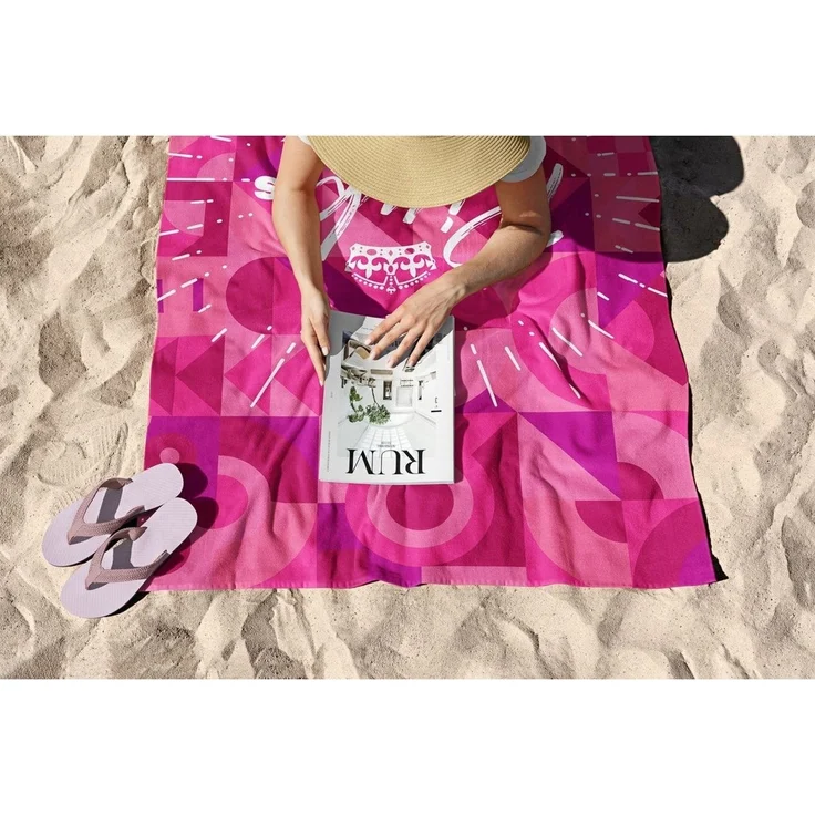 Mijolnir 'Pink is The New Black 70' Strandtuch, Mehrfarbig, 70 x 130 cm – Bild 6