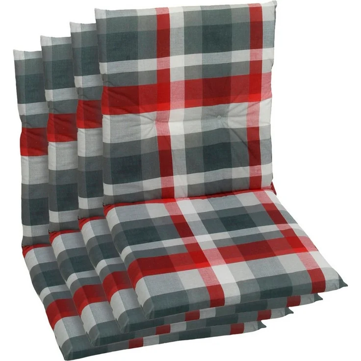 GO-DE Sitzauflage, (Spar-Set, 4 St), Maße ca.: 48 cm x 98 cm x 5 cm – Bild 1