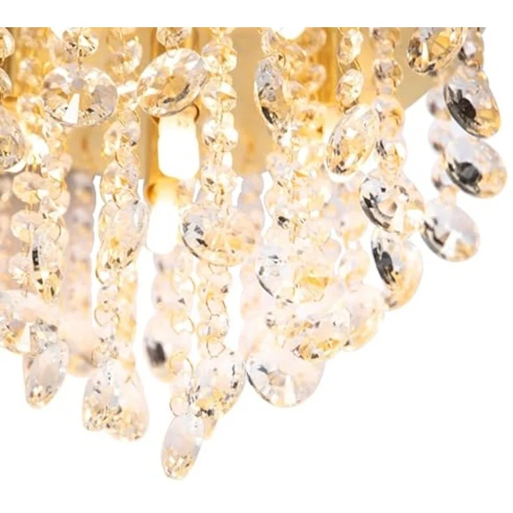 Qazqa Deckenleuchte Medusa, ohne Leuchtmittel, G9, Gold/Messing, Art Deco, Glas, 6-flammig – Bild 2