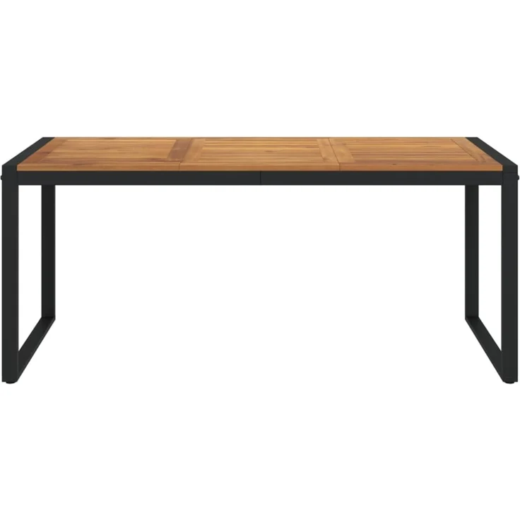 Gartentisch, Balkontisch mit Gestell U-Form 180 x 90 x 75 cm Akazie Massivholz – Bild 3
