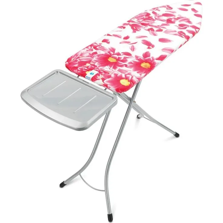 Brabantia Bügelbrett mit Dampfstationsablage, Größe C, Groß Pink Santini
