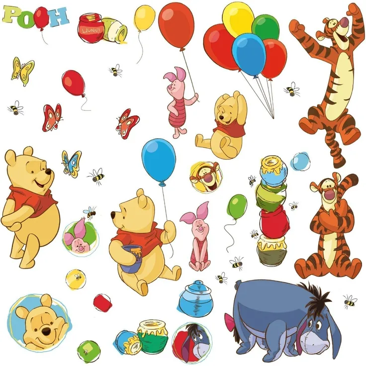Peter Plys Wallstickers