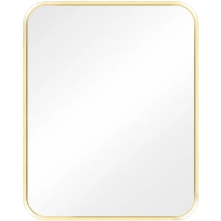 Navaris Wandspiegel Wandspiegel mit Metall Rahmen in Gold Deko Spiegel 50 x 40 cm (1-St) – Bild 4