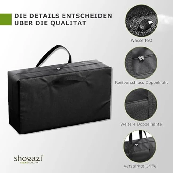 shogazi ® Aufbewahrungstasche riesengroße Transporttasche, reißfest, belastbar bis 80kg, waschbar, XL: 91x68x37 (225L), XXL: 121x68x37 (300L), XXXL: 151x68x37 (377L) – Bild 7