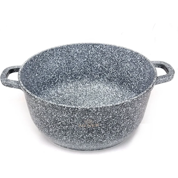 Zilner Topf-Set Graue Töpfe mit Keramik-marmorbeschichtung, Induktionstöpfe, Aluminium, Keramik (10-tlg) – Bild 3