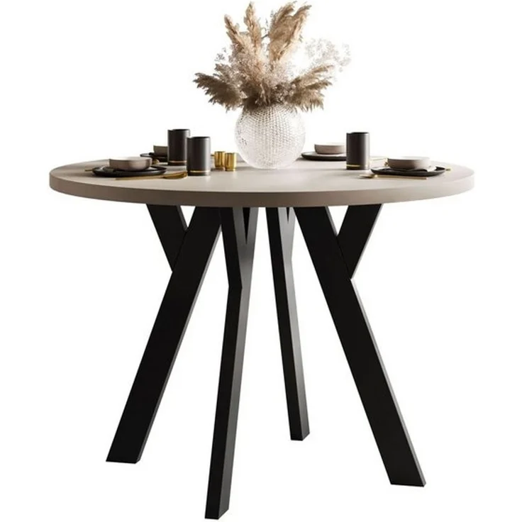 Lookway Esstisch VOLTA MATT Runder ausziehbarer Tisch (1x Tisch), Durchmesser: Ø 100 cm – Bild 4