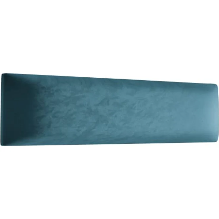 Muralo Samt Wandkissen Stoff Polsterpaneel Schlafzimmer Wohnzimmer Bett Wandpolster Bettkopfteil Lendekissen Modern Luxus Gepolstert Polster Paneel (Meeresfarbe, 50x15 cm) – Bild 2