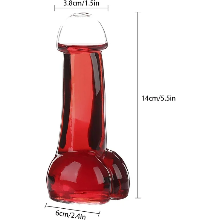 Weinglas lustig kreative Cocktailgläser für Bier Saft 2er Set – Bild 2