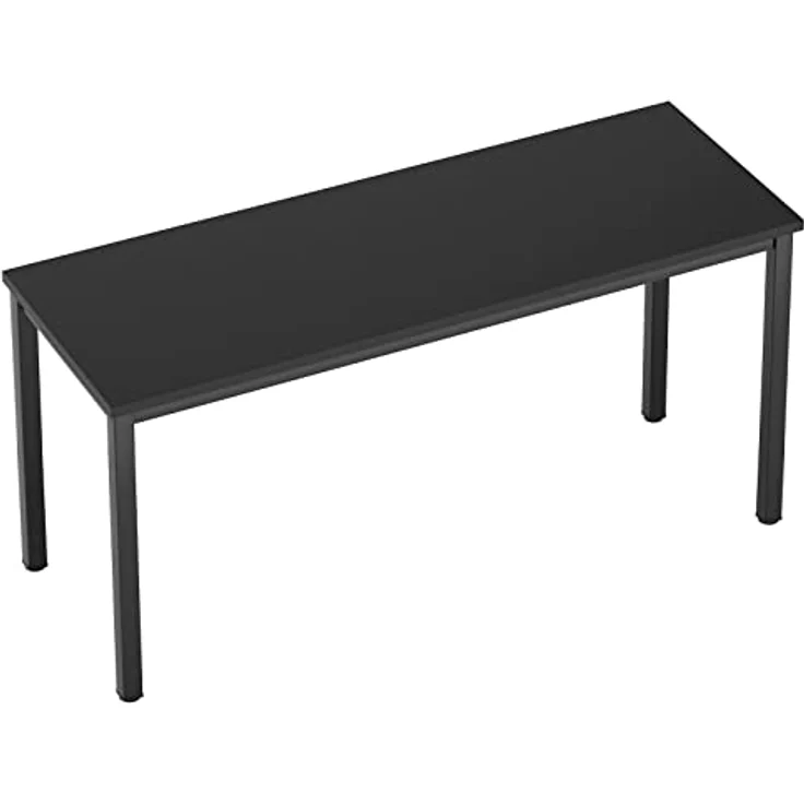 SogesHome Computertisch Schreibtisch 120 x 60 x 75 cm PC Schreibtisch Büro Schreibtisch Workstation für Home Office Verwenden Schreibtisch, Esstisch Konferenztisch, Schwarz,AC3CB-120-SH – Bild 8