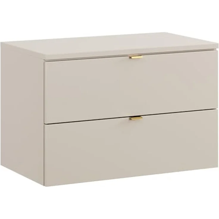 Lomadox Waschtischplatte DURANGO-56, Abdeckplatte für Waschtische, 80cm, kaschmir – Bild 4