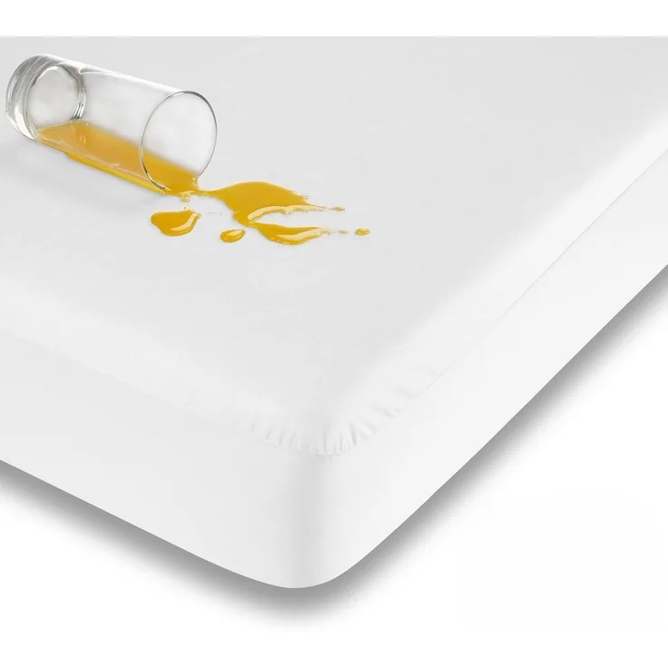 Traumhaft gut schlafen – Wasserundurchlässiges Spannbettlaken für Kinder und Erwachsene, Farbe: Weiß, Größe: 160 cm x 190-200 cm