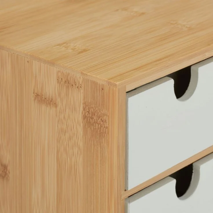 Schubladenbox Bambus & MDF 3 Fächer 10039330 – Bild 6