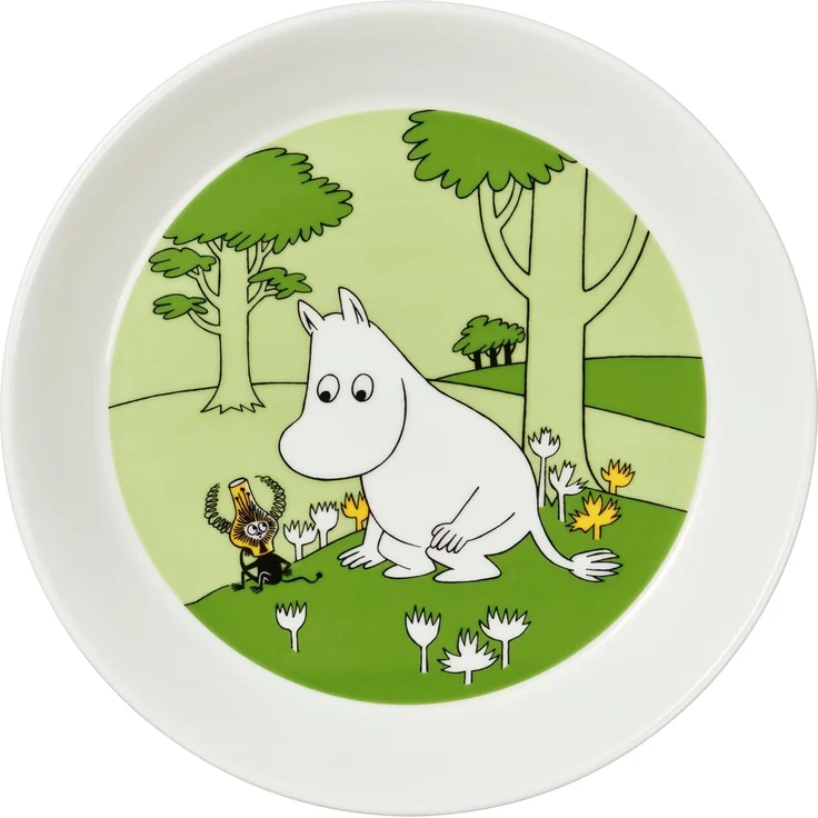 Arabia Moomin Teller 19 cm Moomintroll grassgreen – Bild 1