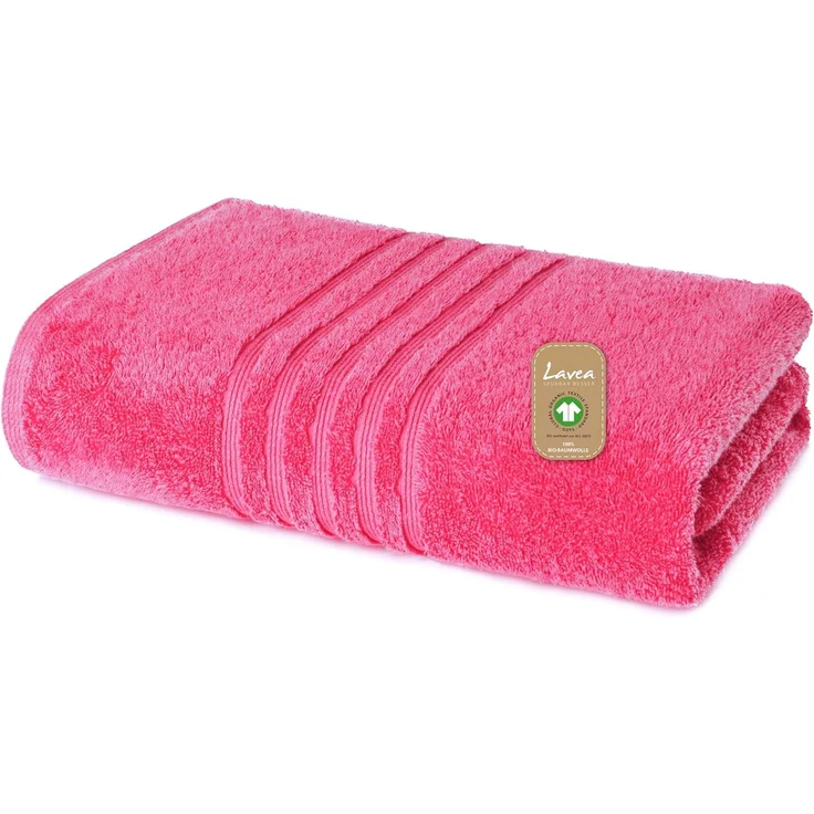 Lavea Handtuch Set Bio-Baumwoll Serie Bali, aus 100% Bio-Baumwolle (80x220cm, 1-St), extra saugstark mit 500g/m² in Wellness-Qualität - Saunatuch XXL