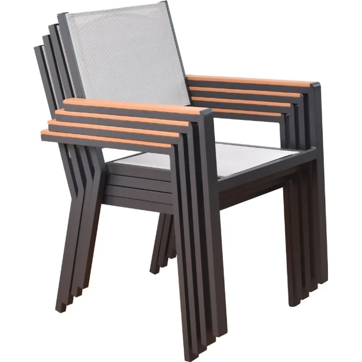 HOME DELUXE Gartenstuhl stapelbar SEDIA - 3erSet – Bild 6
