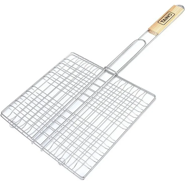 TAINO Grillwender, Grillkorb, Edelstahl, Grillen, Braten, Burger